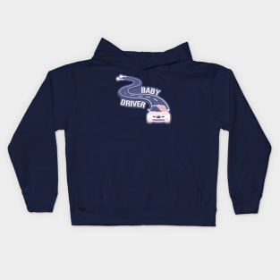 Blue Baby Driver Kids Hoodie